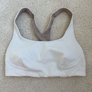 lululemon athletica Cream Sports Bra
